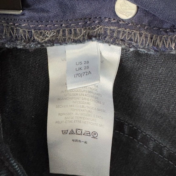 FREE PEOPLE WE THE FREE DISTRESSED, FRAYED HEM, BUTTON FLY SKINNY JEANS 28 - Picture 12 of 14